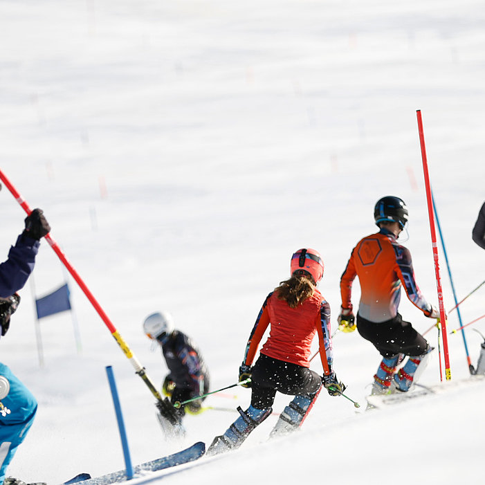 Profipisten im Skigebiet Schnalstal in Südtirol
