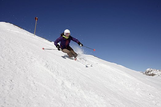 Descent on the Teufelsegg ski run