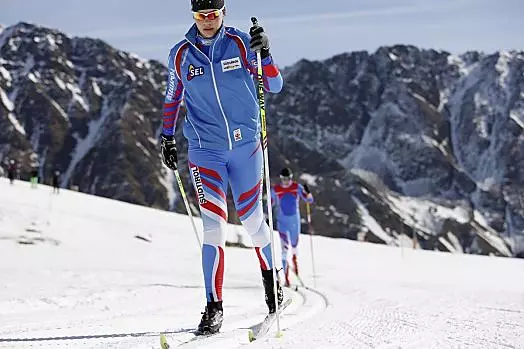 Cross country skiing run Lazaun