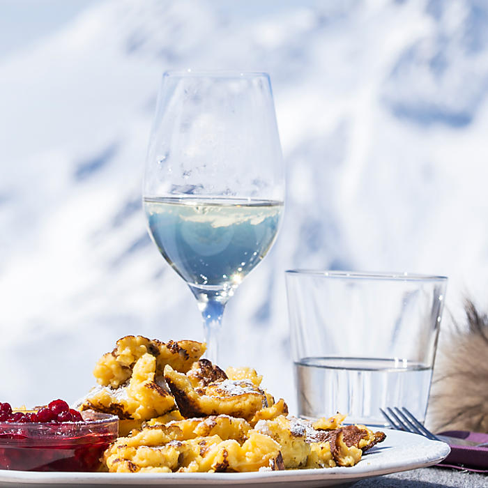 Alpine Küche in den Berghütten im Schnalstal