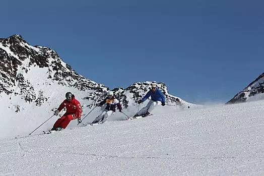 Mit dem Skilehrer auf der Finailpiste