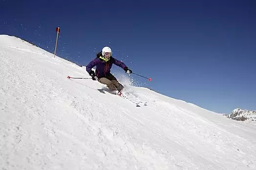 Descent on the Teufelsegg ski run