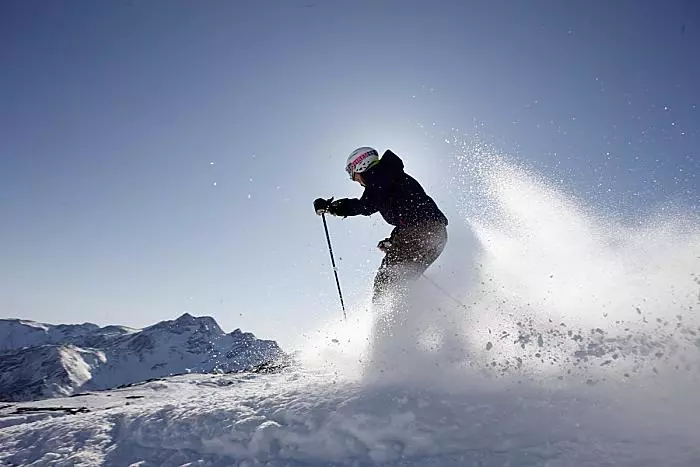 Die Talabfahrt beginnt Die Talabfahrt beginnt
